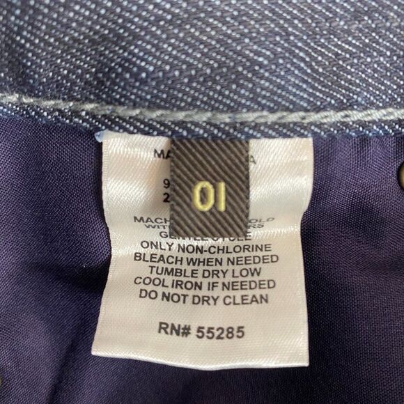 Express Dark Blue / Black Wash  Flare Leg Jeans NWT Sz 29 - Picture 5 of 7